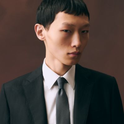メンズ シルクネクタイ、ボウタイ、ポケットチーフ | Hermès